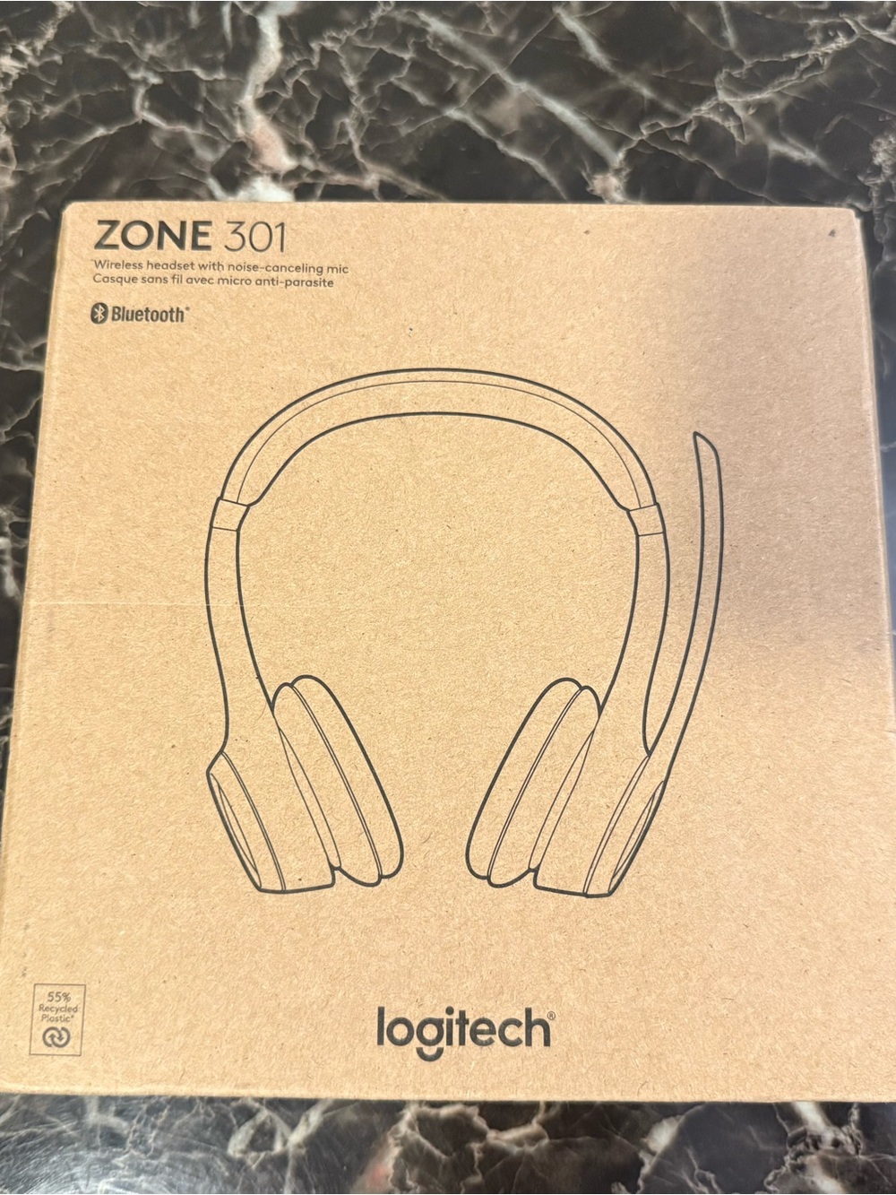 Logitech Zone 301 Wireless Bluetooth Headset Graphite Brand New Sealed